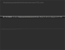 Tablet Screenshot of limpiezasymantenimientosserrano112.com